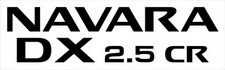 ssan Navara DX 2.5 CR x2 (doors) sticker