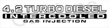 Nissan Patrol GU 4.2 Turbo Diesel Intercooled Gas Injection x2 (doors) sticker
