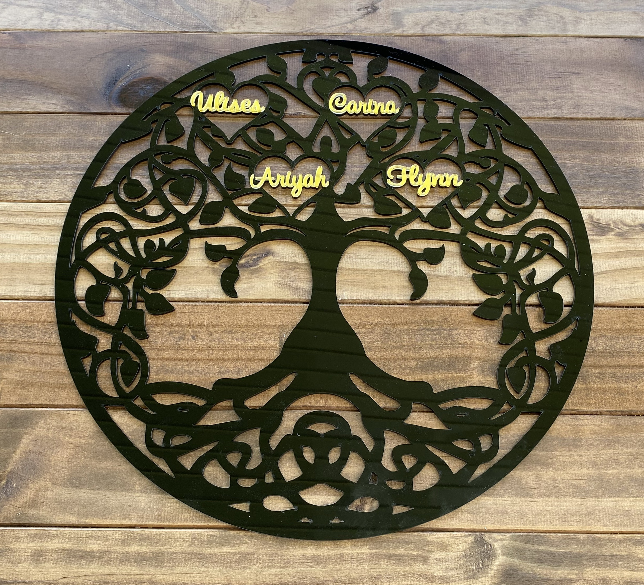 Round Family Tree Acrylic